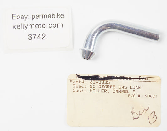 NOS OEM 1960-1988 TRIUMPH 650cc/NORTON/BSA DEGREE GAS LINE 90° 82-3335 - MotoRaider