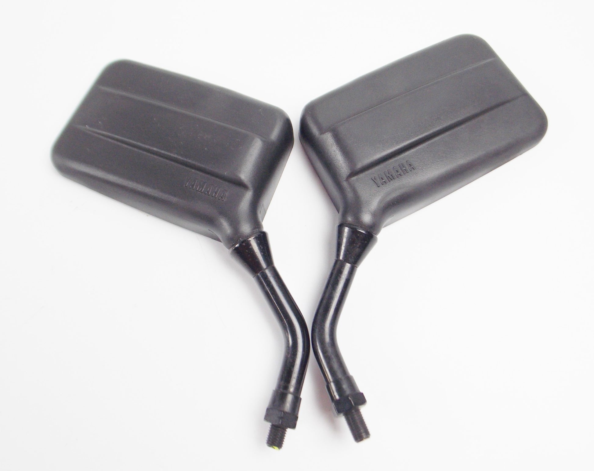 RIGHT LEFT OEM YAMAHA MIRROR BLACK THREAD 10mm STEM LENGTH 4.25" SIZE 3.25x5.25" - MotoRaider