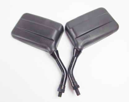 RIGHT LEFT OEM YAMAHA MIRROR BLACK THREAD 10mm STEM LENGTH 4.25" SIZE 3.25x5.25" - MotoRaider
