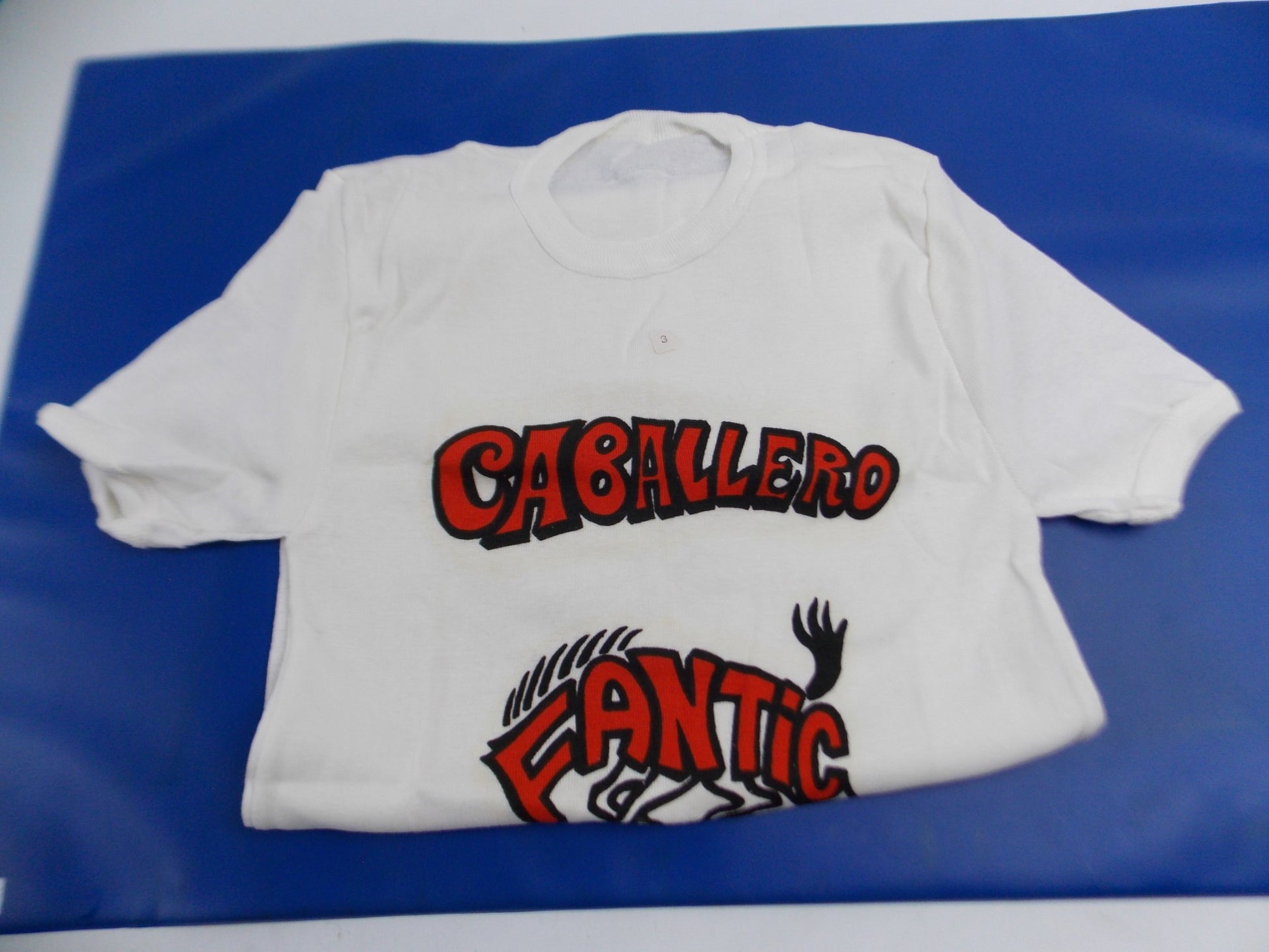 CABALLERO FANTIC MOTOR T-SHIRT WHITE RED BLACK COLOR SIZE SMALL - MotoRaider