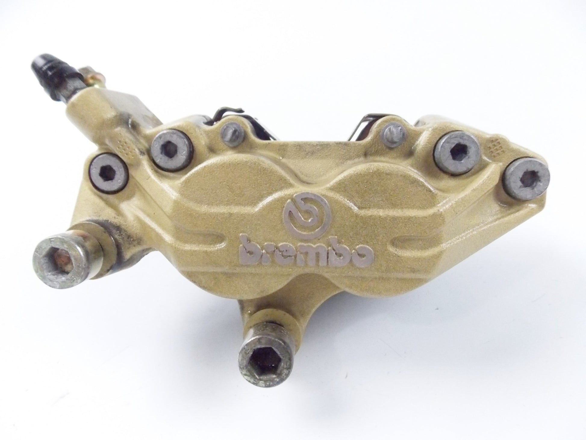 OEM 1998 DUCATI 750 FRONT WHEEL LEFT BRAKE CALIPER BREMBO - MotoRaider