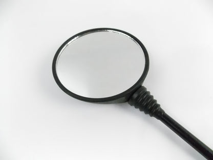 NOS OEM ORION MOTORCYCLES LEFT ROUND MIRROR LENGTH=8" THREAD=10mm E3 40666 - MotoRaider