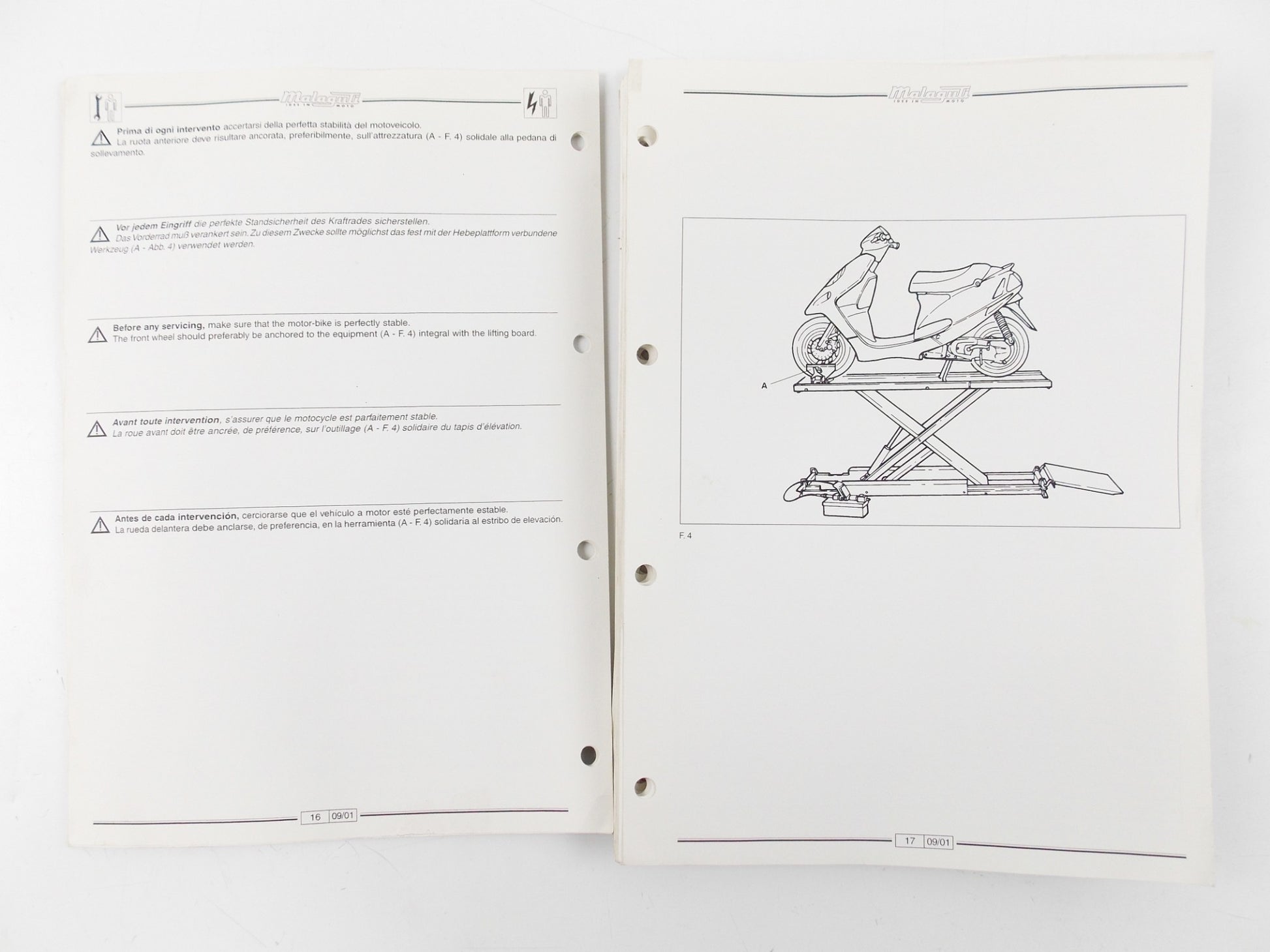 MALAGUTI MINARELLI YAMAHA PIAGGIO MORINI MOTOR WORKSHOP MANUAL SCOOTER 4 STROKE - MotoRaider