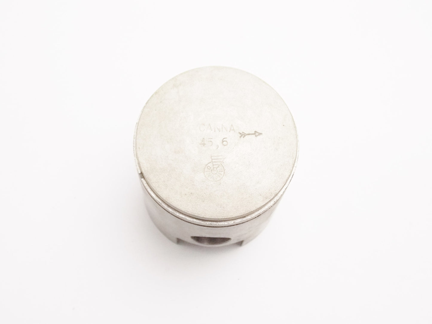 NOS DINAMIN PISTON + PIN DIAMETER 45.6 mm VESPA 50cc USES L SHAPE RING - MotoRaider