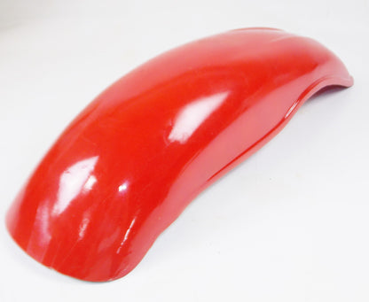 VINTAGE MOTORCYCLE M.ROBERT 352 RED MOTOCROSS REAR FENDER L=26" W=7" - MotoRaider