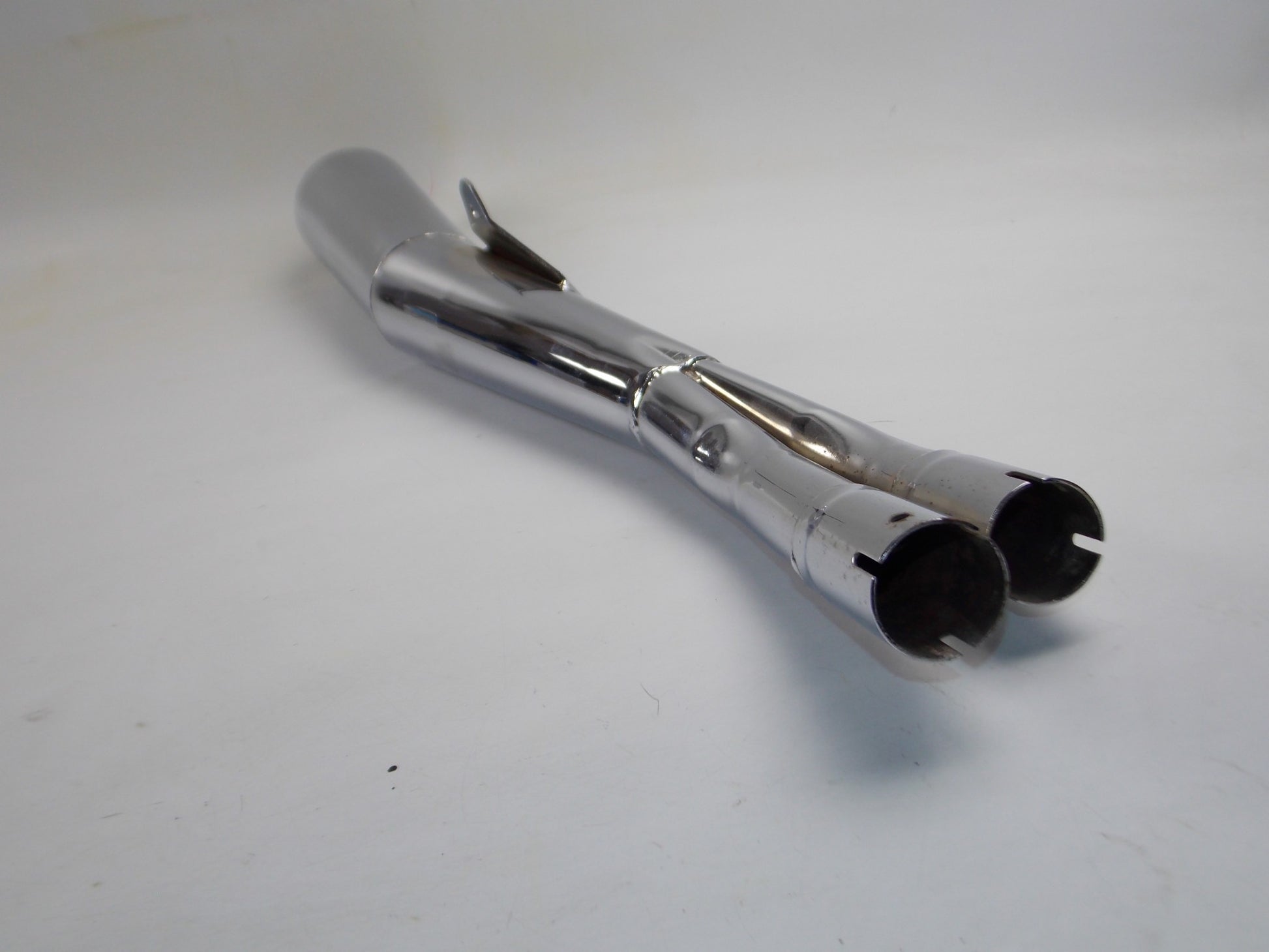 DECIBEL 2 IN 1 RH CHROME EXHAUST MUFFLER SUZUKI GSX1100 INLET D=41mm - MotoRaider