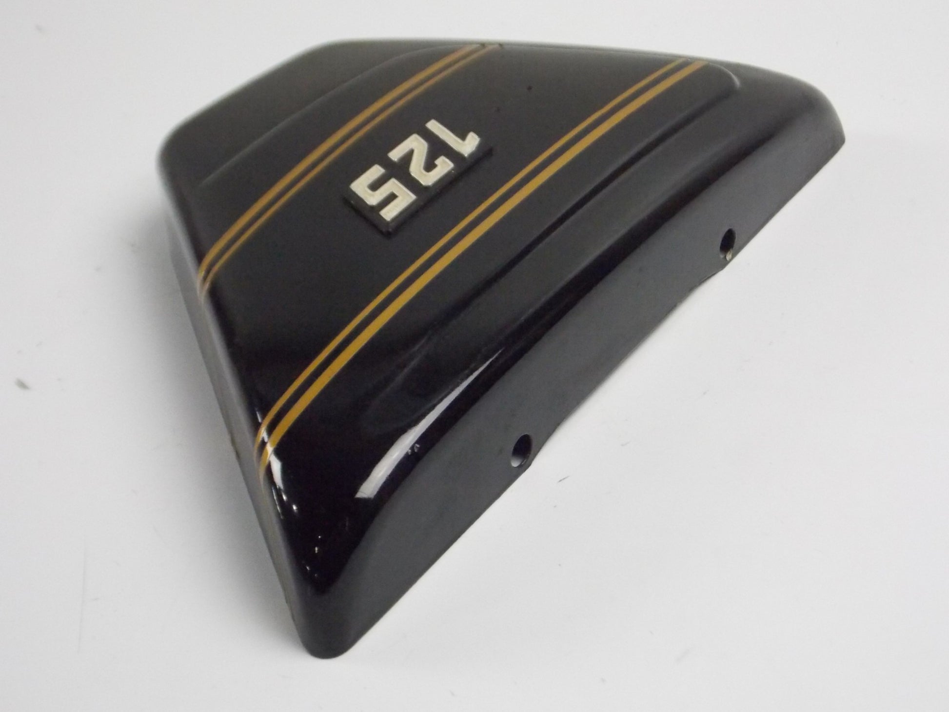 NOS OEM LAVERDA LZ 125 175 LEFT SIDE FRAME COVER PANEL BLACK 61706050 61 706 050 - MotoRaider