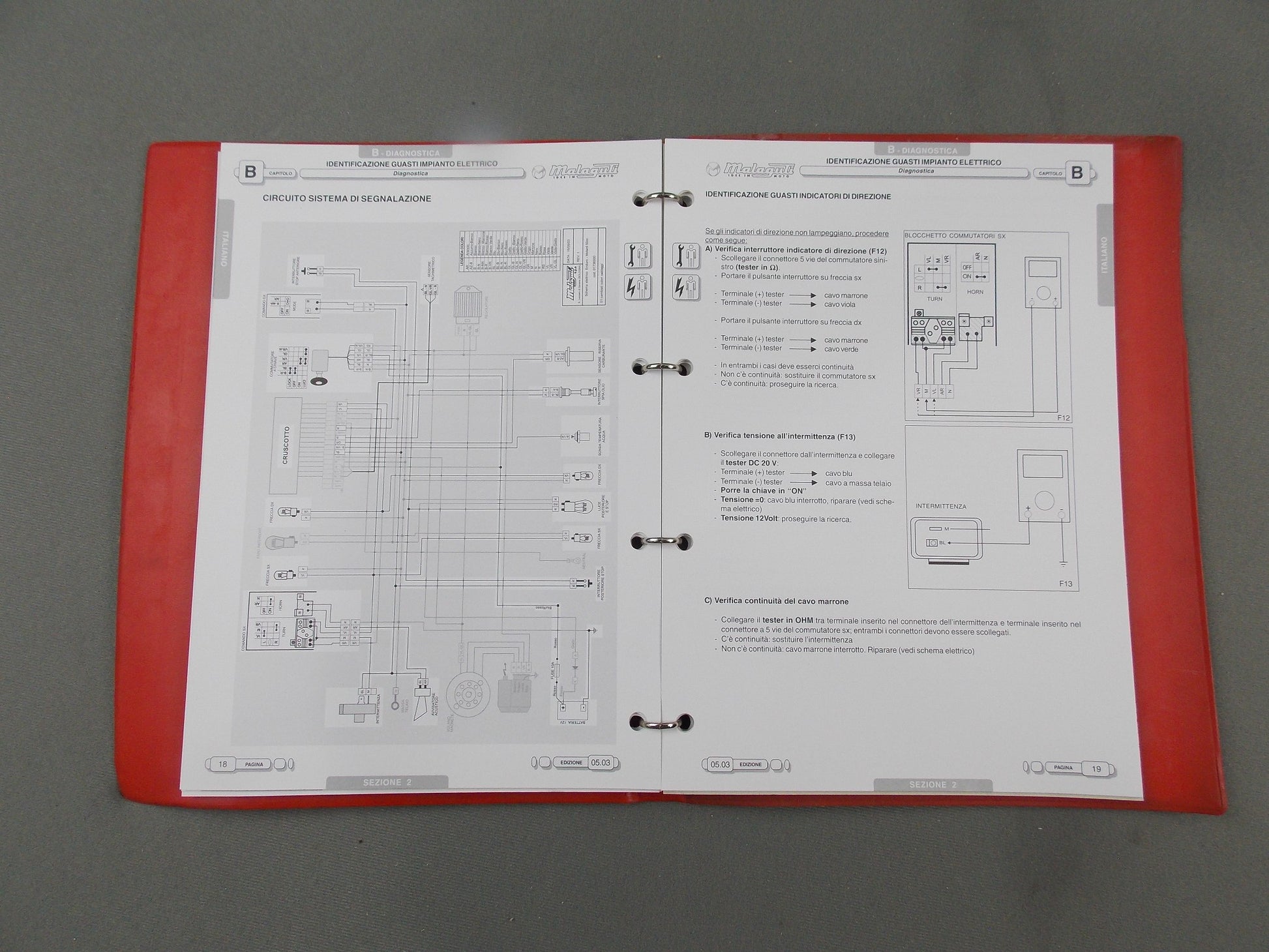 2003 MALAGUTI MOTO MINARELLI XTM-XSM 2T ENGINE AM6 FRAME WORKSHOP MANUAL ITALIAN - MotoRaider
