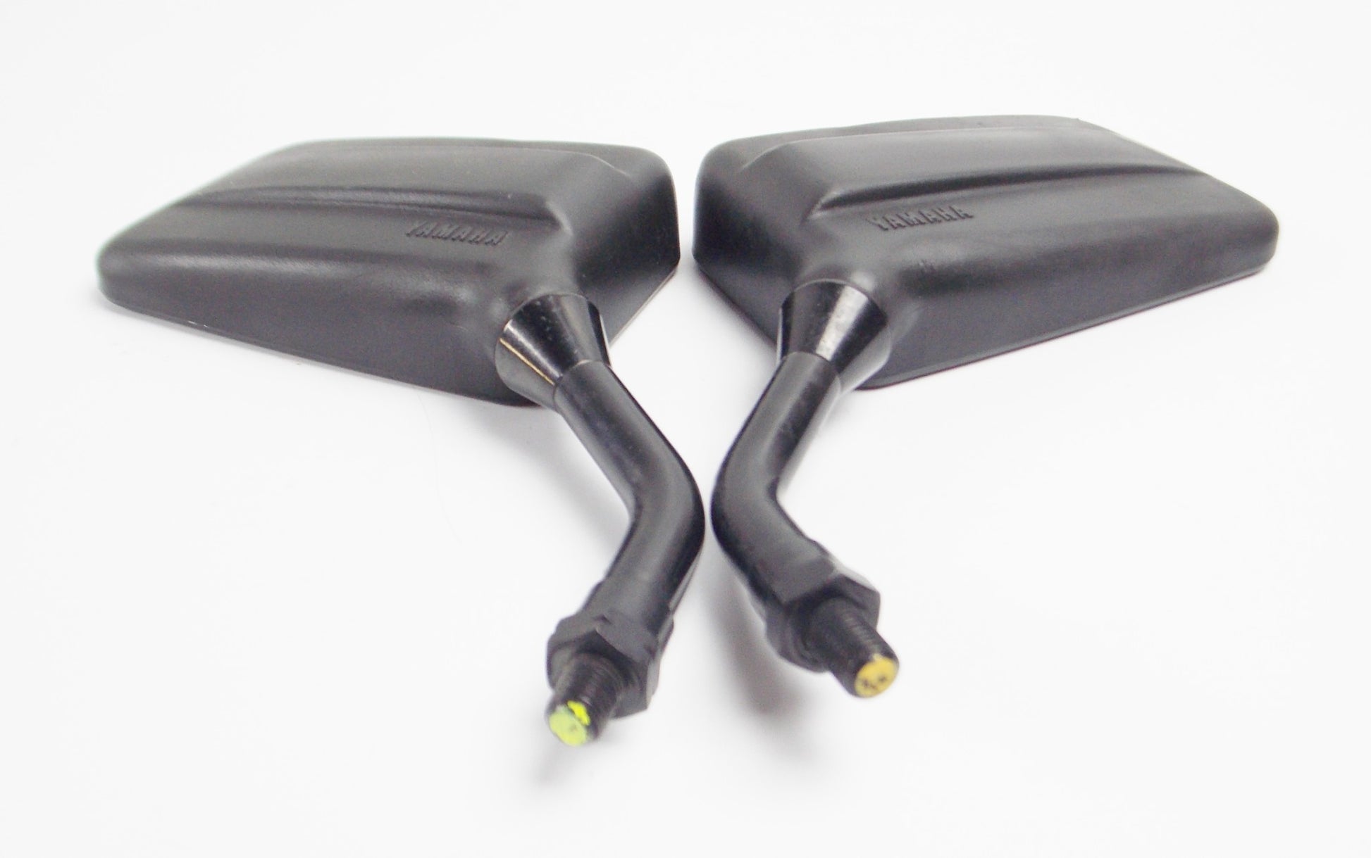 RIGHT LEFT OEM YAMAHA MIRROR BLACK THREAD 10mm STEM LENGTH 4.25" SIZE 3.25x5.25" - MotoRaider