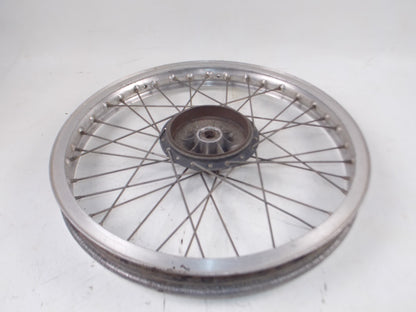 1970's HUSQVARNA 21" FRONT WHEEL AKRONT RIM SPOKES HUB VINTAGE MOTOCROSS ENDURO - MotoRaider