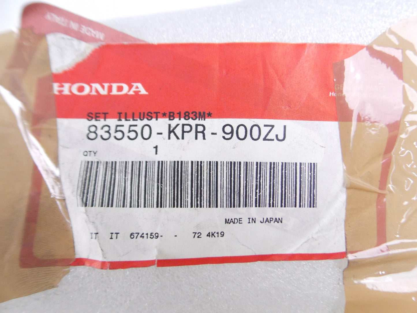 HONDA 2004 SH150 125 SCOOTER COVER LEFT BODY PANEL FAIRING BLUE 83550-KPV-900ZJ - MotoRaider