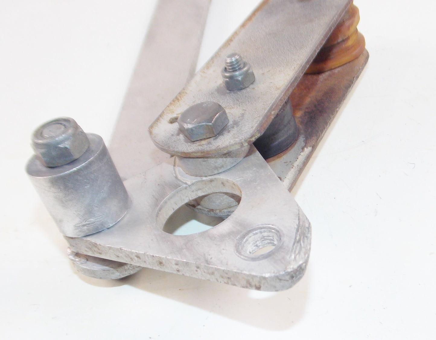 1980's HUSQUARNA CHAIN GUIDE ROLLER REAR WHEEL BRAKE PLATE ANCHOR STAY MOUNT - MotoRaider