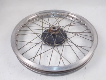 1970's HUSQVARNA 21" FRONT WHEEL AKRONT RIM SPOKES HUB VINTAGE MOTOCROSS ENDURO - MotoRaider