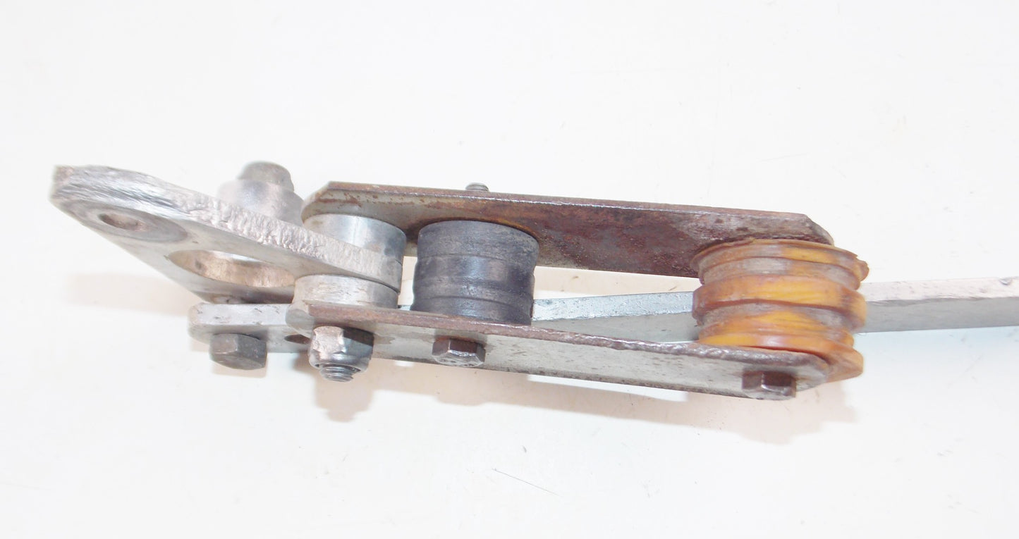 1980's HUSQUARNA CHAIN GUIDE ROLLER REAR WHEEL BRAKE PLATE ANCHOR STAY MOUNT - MotoRaider