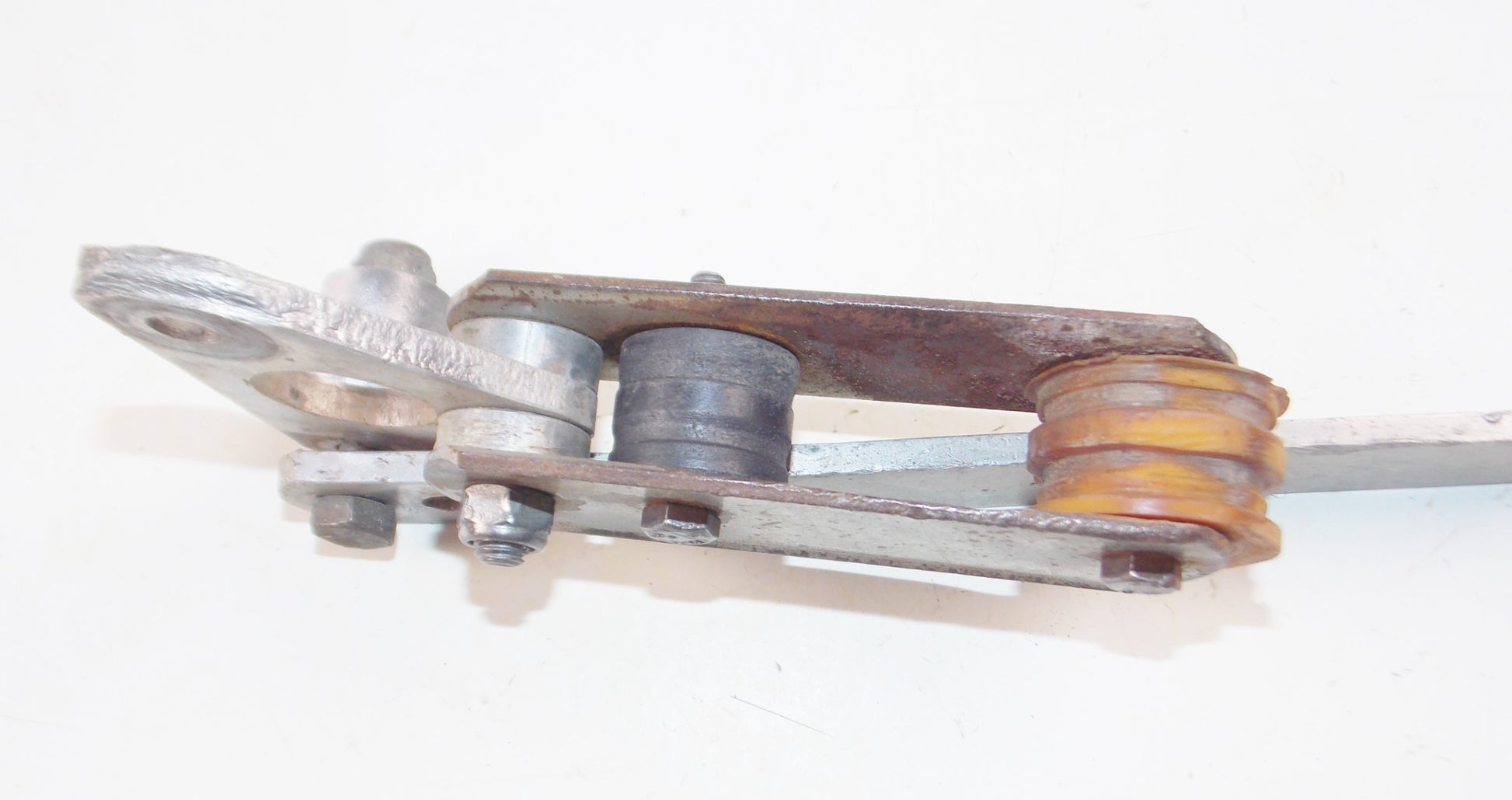1980's HUSQUARNA CHAIN GUIDE ROLLER REAR WHEEL BRAKE PLATE ANCHOR STAY MOUNT - MotoRaider