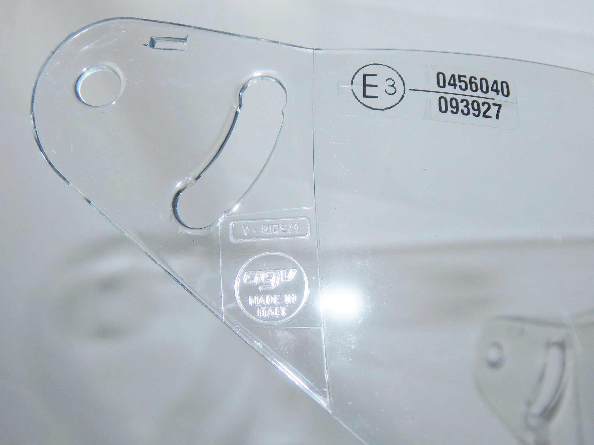 MOTORCYCLE HELMET SHIELD CLEAR V-RIDE/1 SUN VISOR LIGHT BLUE MDS AGV BULLET E220 - MotoRaider
