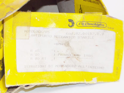 1980's MOTOLOCK D5 ANTITHEFT LOCK BMW 1985 R65 R80 R80RT COD.82.00157.0.9 - MotoRaider