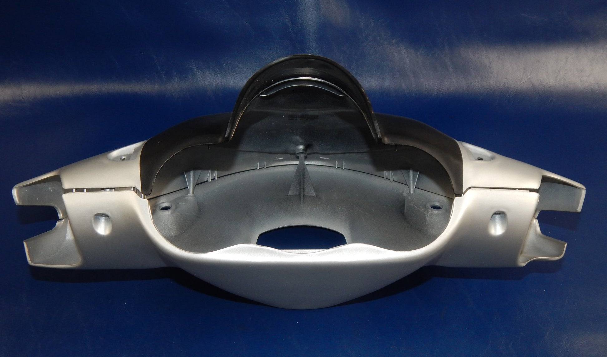OEM MALAGUTI SCOOTER F15 HANDLEBAR COVER SET MATTE SILVER 071.263.88 07126388 - MotoRaider
