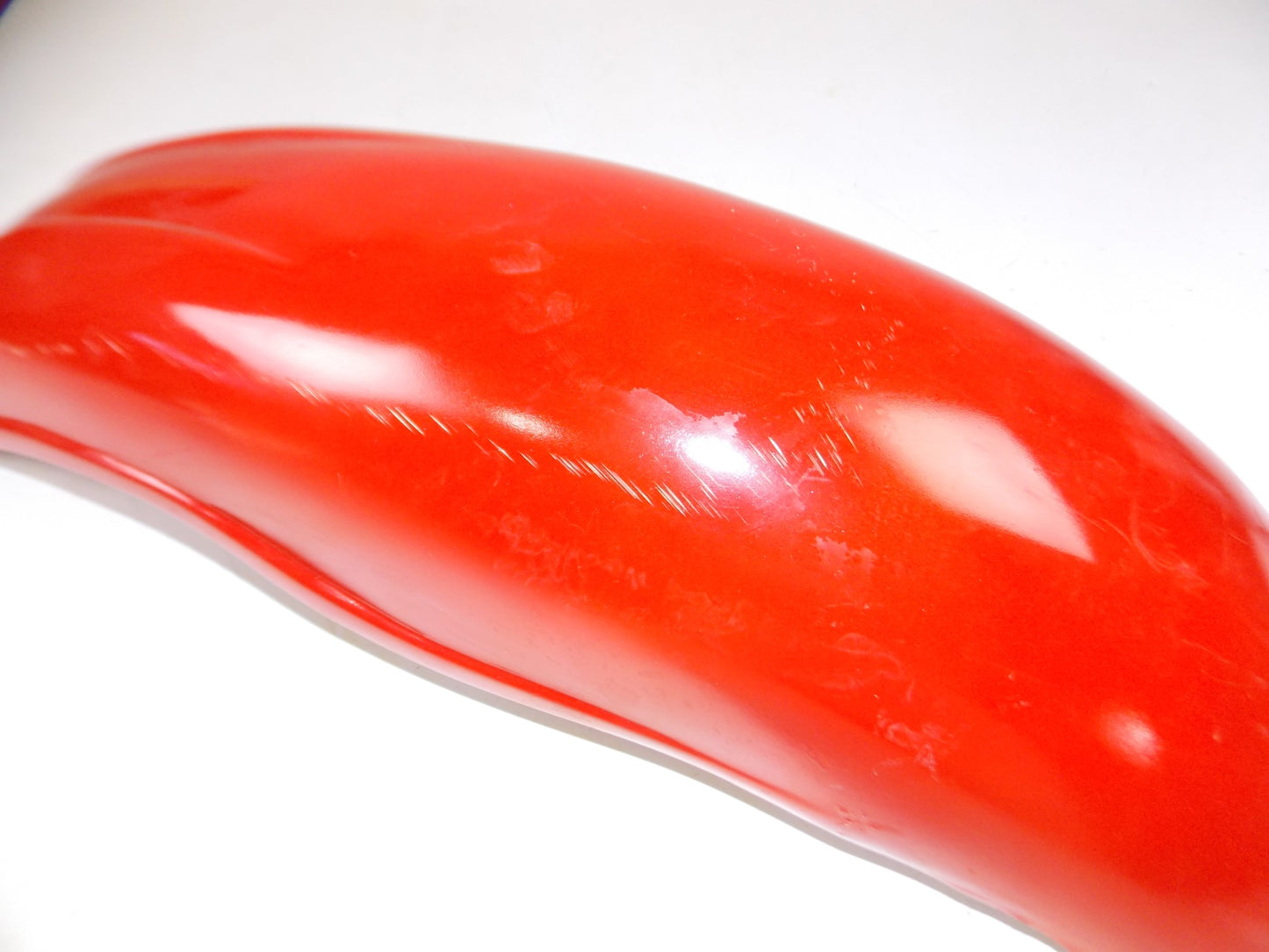 VINTAGE MOTORCYCLE M.ROBERT 352 RED MOTOCROSS REAR FENDER L=26" W=7" - MotoRaider