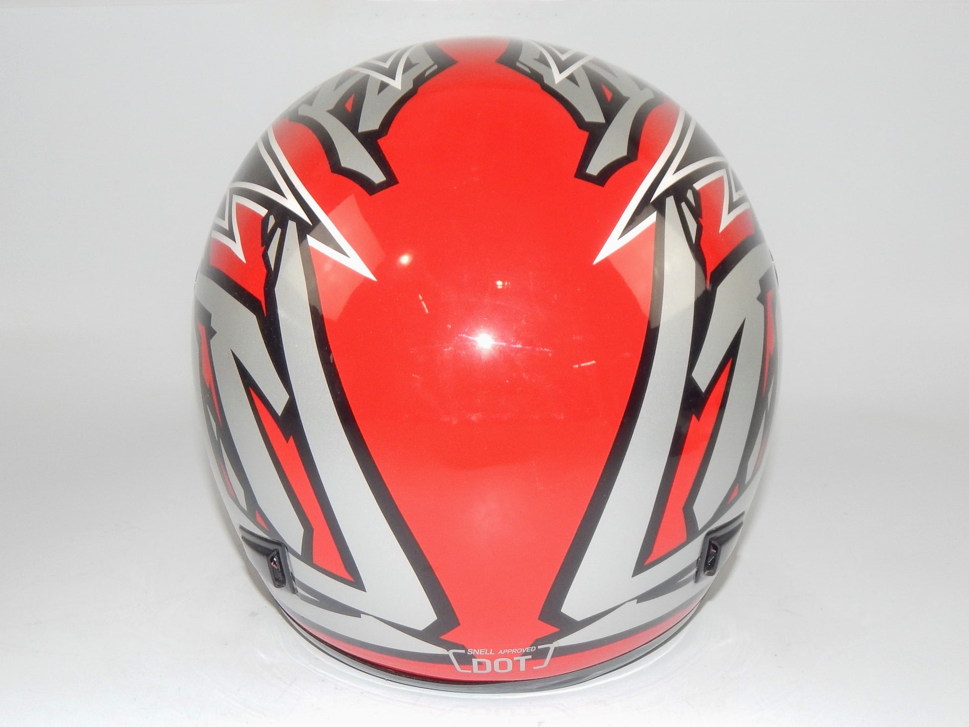 HJC LT-20 MOTORCYCLES FULL FACE HELMET RED/GREY/WHITE/BLACK CLEAR SHIELD SIZE M - MotoRaider