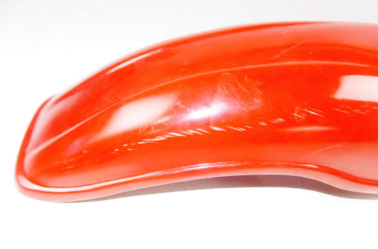 VINTAGE MOTORCYCLE M.ROBERT 352 RED MOTOCROSS REAR FENDER L=26" W=7" - MotoRaider