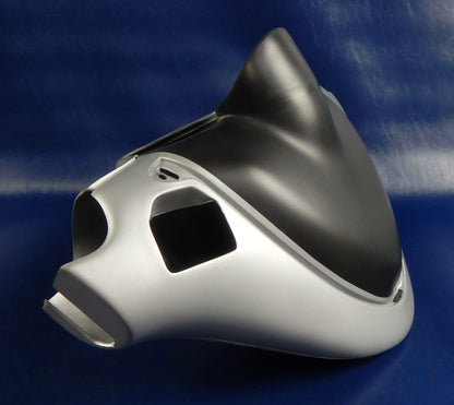 OEM MALAGUTI SCOOTER F15 HANDLEBAR COVER SET MATTE SILVER 071.263.88 07126388 - MotoRaider