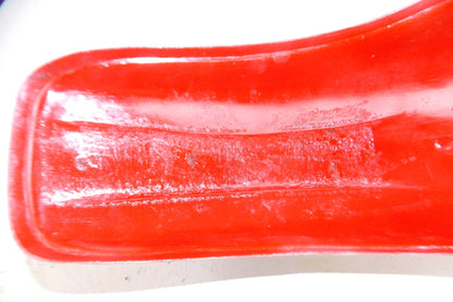 VINTAGE MOTORCYCLE M.ROBERT 352 RED MOTOCROSS REAR FENDER L=26" W=7" - MotoRaider