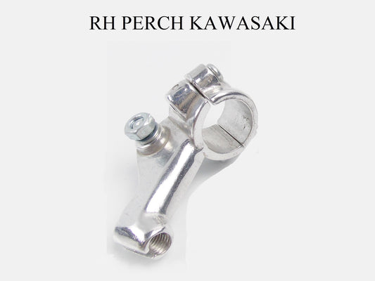 KAWASAKI LH CLUTCH LEVER PERCH CHROME 7/8" - MotoRaider