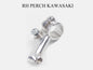 KAWASAKI LH CLUTCH LEVER PERCH CHROME 7/8" - MotoRaider