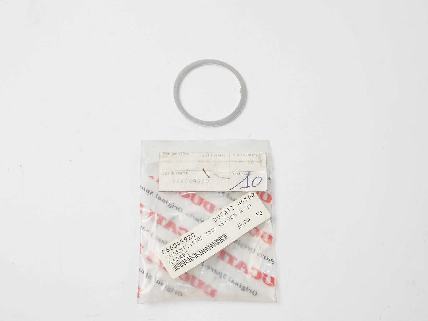 NOS 92-97 DUCATI SS 600 750 900 CAGIVA ELEFANT 750 CAP GASKET SEAL 066049920 - MotoRaider