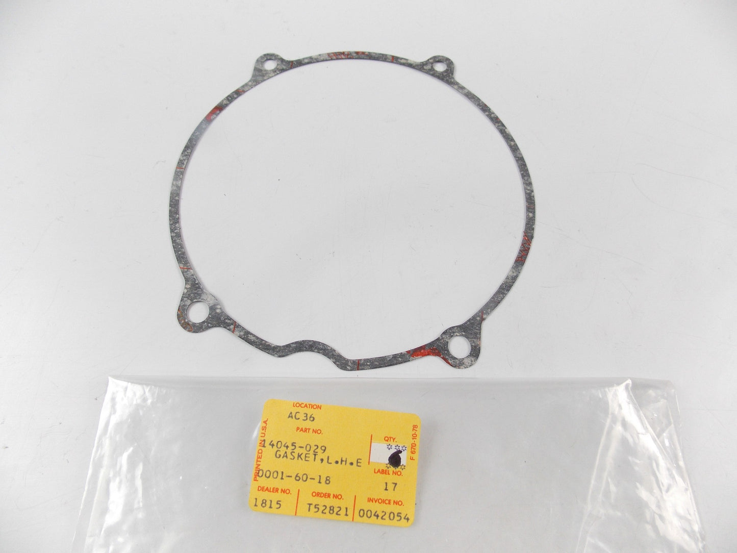 NOS OEM KAWASAKI 1977-1979 KZ650 GASKET SEAL L.H. ENGINE COVER 14045-029 - MotoRaider