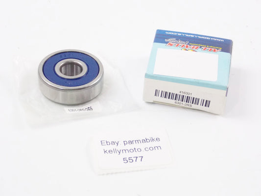 ALL BALL BEARING 12x37x12 SEALED DEEP GROOVE BALL BEARING 6301-2RS|6301-2RD-QE6 - MotoRaider