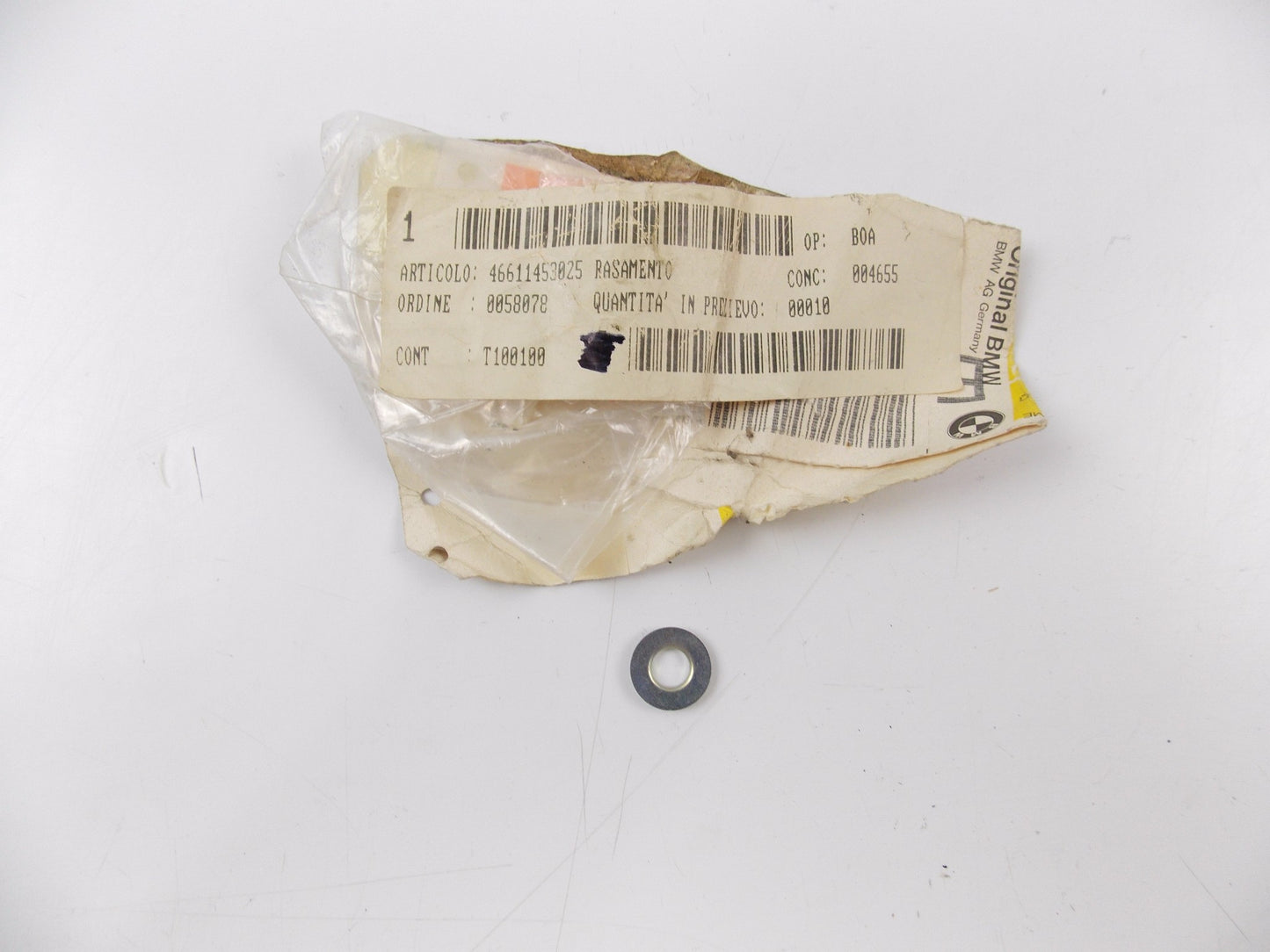 NOS OEM BMW 1984-1987 K 100 1984-1990 K 100 RS 84-88 K 100 RT WASHER 46611453025 - MotoRaider