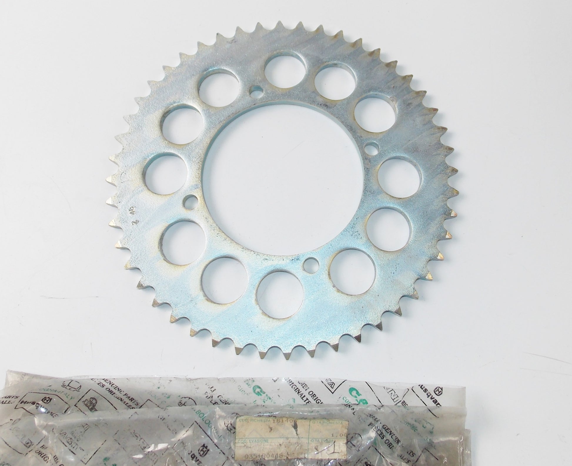 NOS OEM 1986 DUCATI 650 INDIANA REAR DRIVE SPROCKET 48T 035180448 - MotoRaider