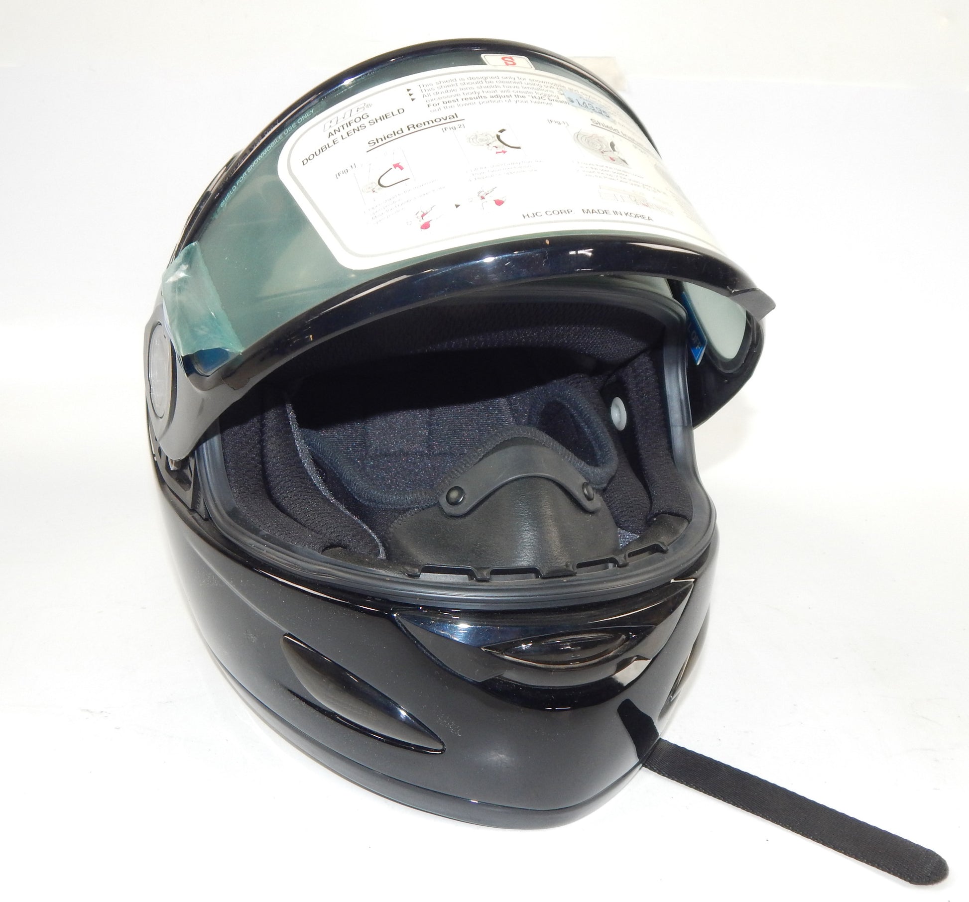 HJC CL-14 S MOTORCYCLES HELMET BLACK CLEAR SHIELD SIZE S ATV SNOWMOBILE QUAD - MotoRaider