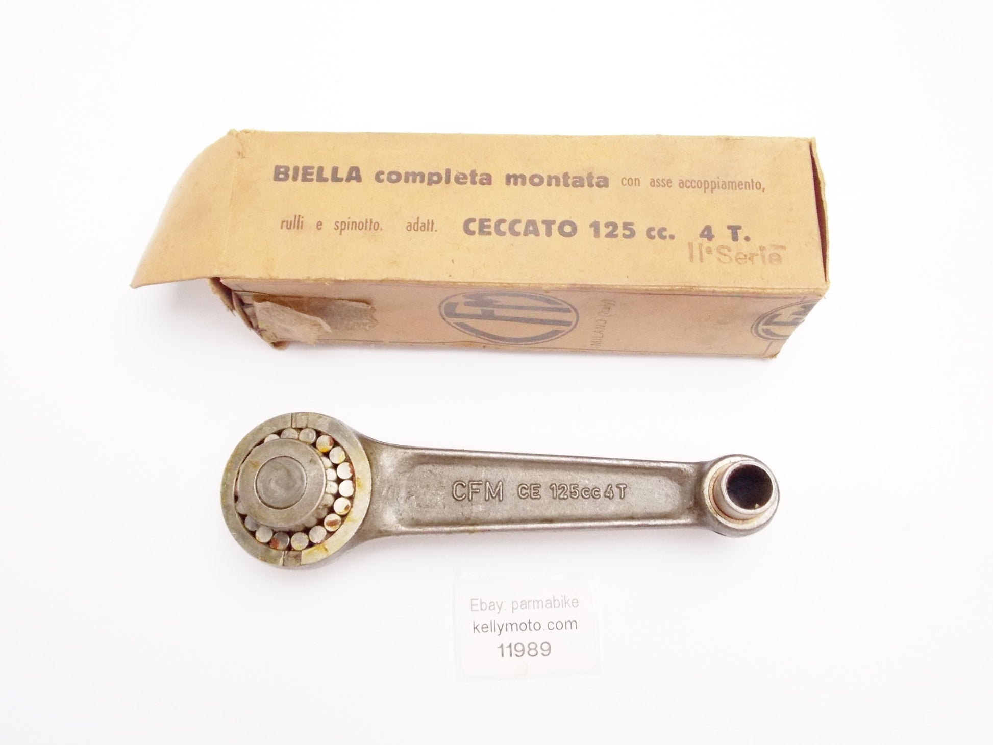 NOS CFM PISTON CONNECTING ROD+BEARING+PIN CECCATO 125 4-STROKE SERIE 2 MOTOR - MotoRaider