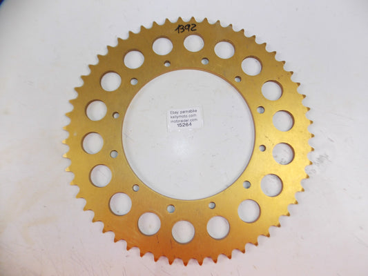 VINTAGE MOTORCYCLE ALLOY REAR SPROCKET GOLD T=56 BETA CAGIVA APRILIA SIMONINI - MotoRaider