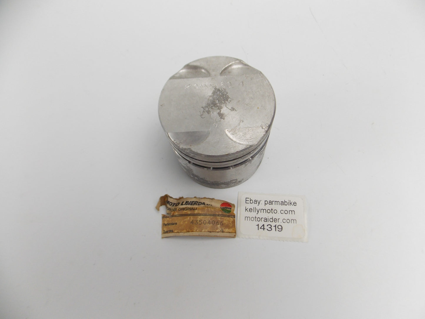NOS OEM LAVERDA 350 MOTOR CYLINDER PISTON D=60.4mm 43504066 43 504 066 - MotoRaider