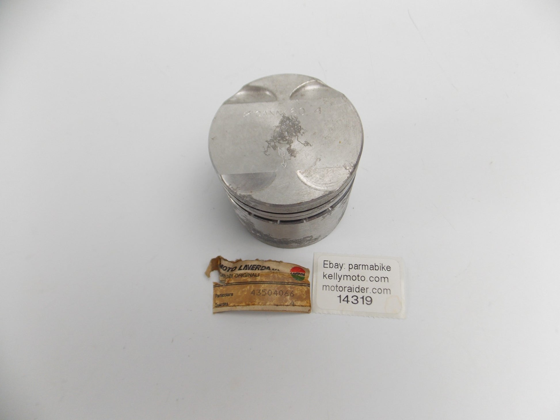 NOS OEM LAVERDA 350 MOTOR CYLINDER PISTON D=60.4mm 43504066 43 504 066 - MotoRaider