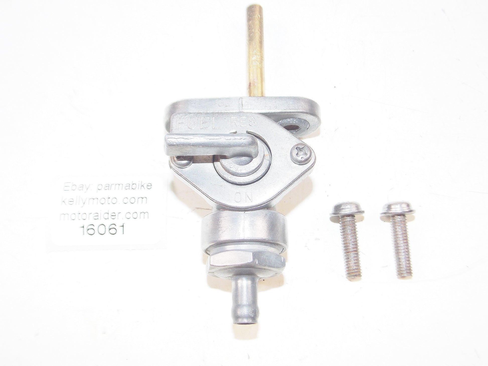 1980 YAMAHA XT500 FUEL GAS PETROL PETCOCK VALVE + BOLTS VINTAGE ENDURO SCRAMBLER - MotoRaider