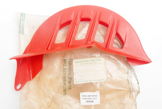 OEM CAGIVA ELEFANT 125 RED BRAKE DISC ROTOR PROTECTION GUARD 80R043158 | 43158 - MotoRaider