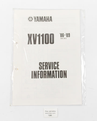 OEM 1986-1989 YAMAHA XV1100 SERVICE INFORMATION BOOKLET 2AE-SE3 - MotoRaider