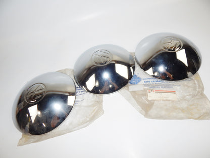 3 1960s VW BUG BEETLE KARMAN BUS WHEELS DOME HUBCUPS 113601151 D=10.5" 113601151 - MotoRaider