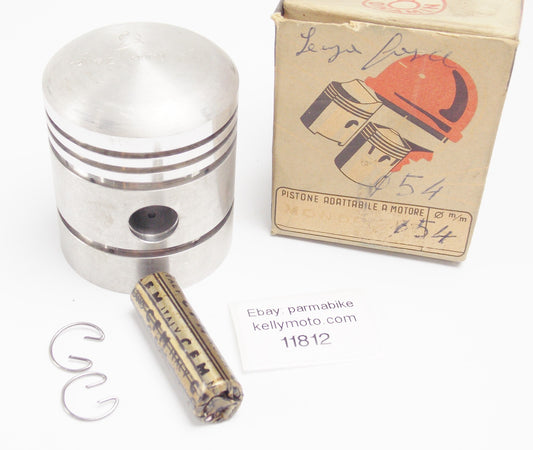 NOS DINAMIN PISTON + PIN + CLIPS DIAMETER 54 mm F.B. MONDIAL 125 cc - MotoRaider