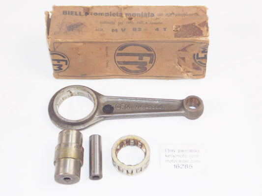 CFM CONNECTING ROD + PINS + BEARING MV AGUSTA 83cc 4 STROKE OVERALL LENGTH 147mm - MotoRaider