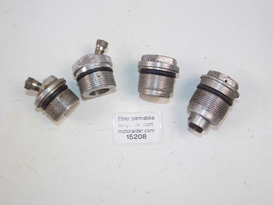 VINTAGE MOTORCYCLE MIXED FRONT FORK CAPS NUTS THREADS 24, 30, 27mm BETA SWM GORI - MotoRaider