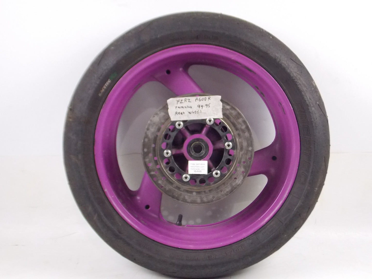 1994-1995 FZR 600R YAMAHA 17" REAR WHEEL ALLOY TIRE DISC BRAKE ROTOR JAPAN - MotoRaider
