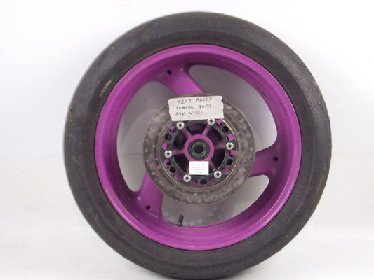 1994-1995 FZR 600R YAMAHA 17" REAR WHEEL ALLOY TIRE DISC BRAKE ROTOR JAPAN - MotoRaider