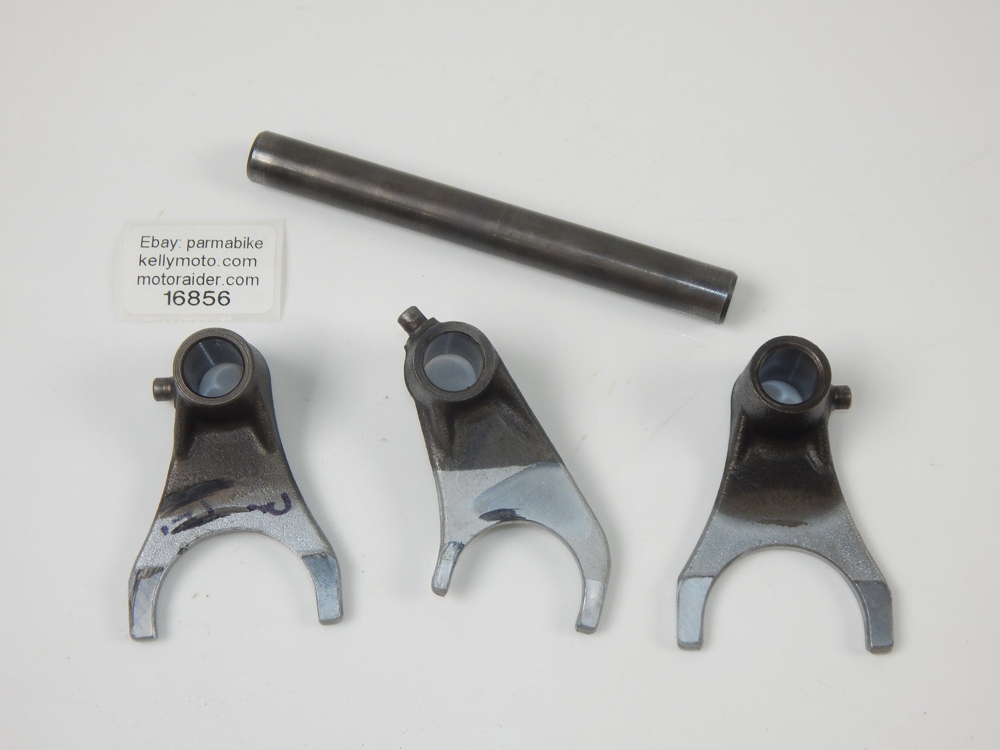 1986 SUZUKI GSXR750 MOTOR GEAR CHNAGE FORK SHIFT No 1,2,3+SHAFT ROD TRANSMISSION - MotoRaider