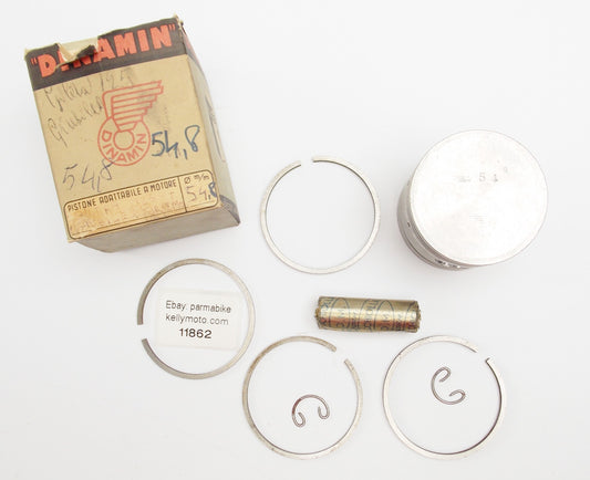 DINAMIN PISTON+RINGS+PIN+CLIPS SET CPL. D. 54.8 mm GILERA 125 4-STROKE GIUBILEO - MotoRaider